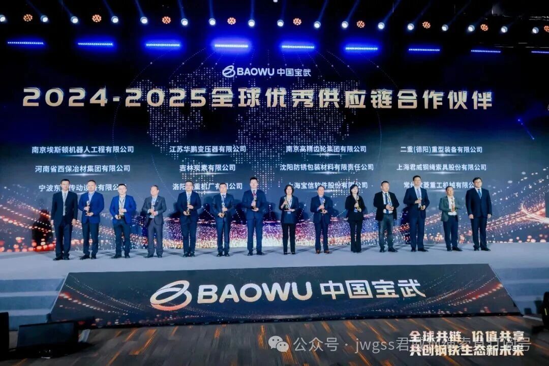 中國(guó)寶武 2024-2025 全球優(yōu)秀供應(yīng)鏈合作伙伴